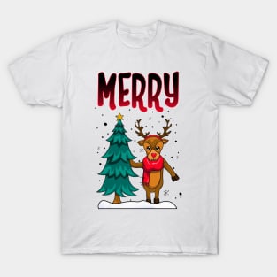 Funny Couple Matching Ugly Christmas Sweatshirts T-Shirt